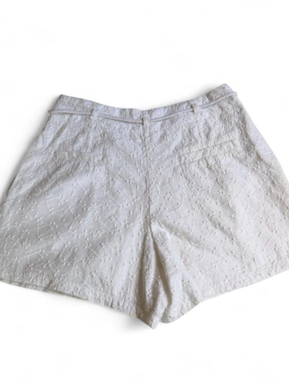 Mango white Embroidered Drawstring Shorts - Picture 4 of 6